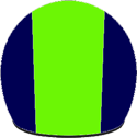 Сумка для шлема тёмно-синяя с салатовой вставкой в наличии